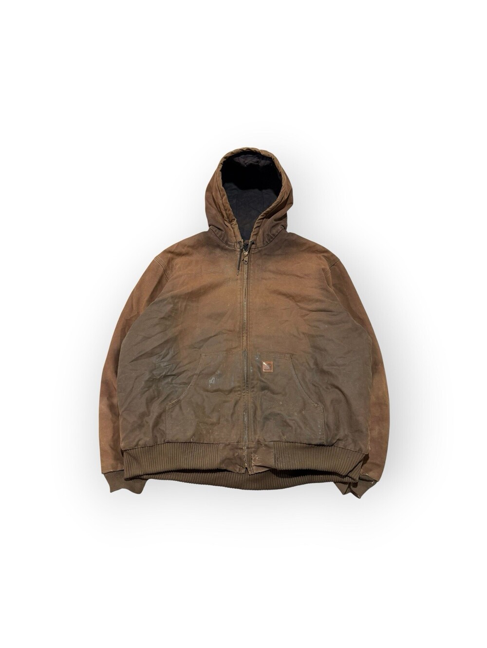 Vintage Carhartt Duck Canvas Active Jacket Hooded Size 2XL Distressed Men’s